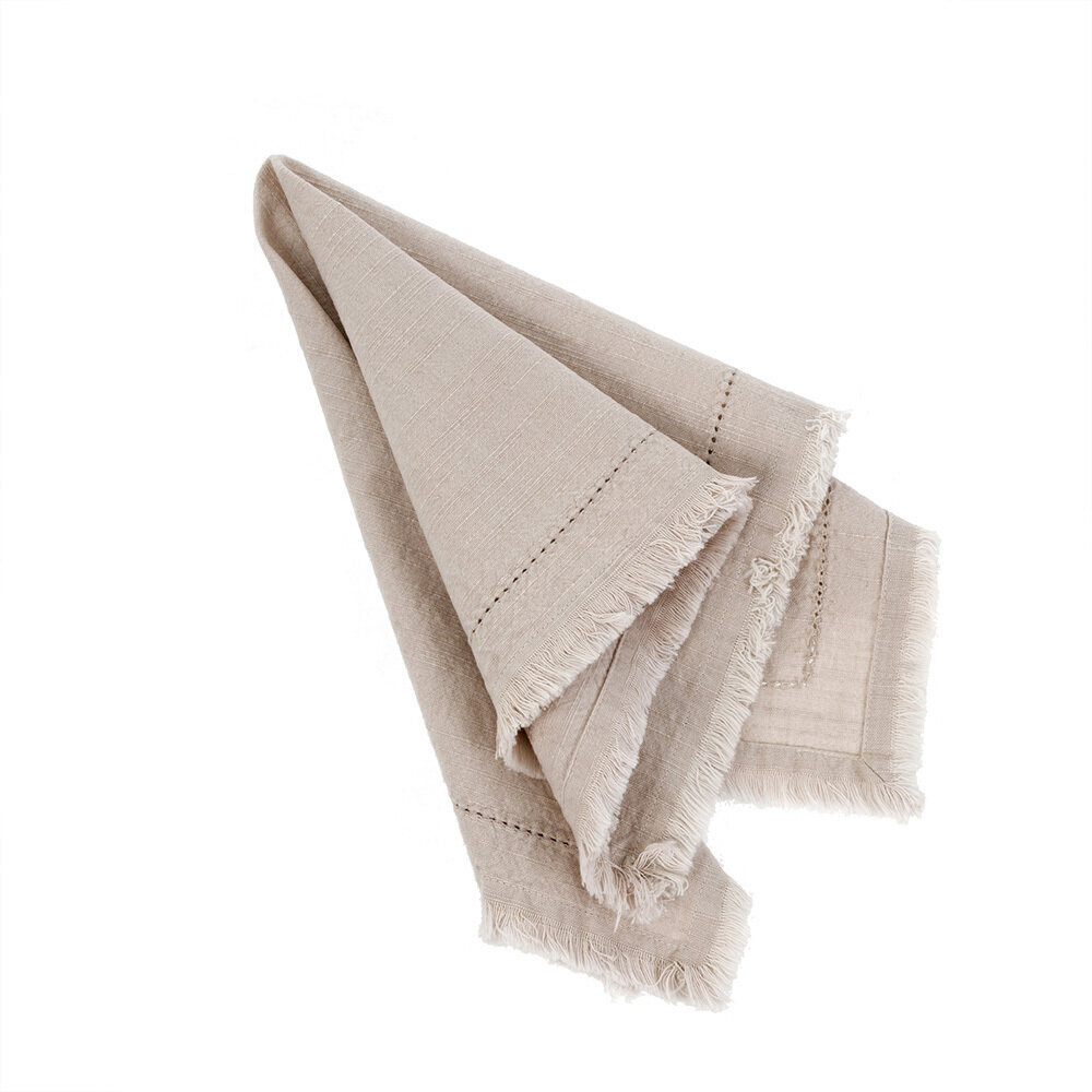 Blush Frayed napkin