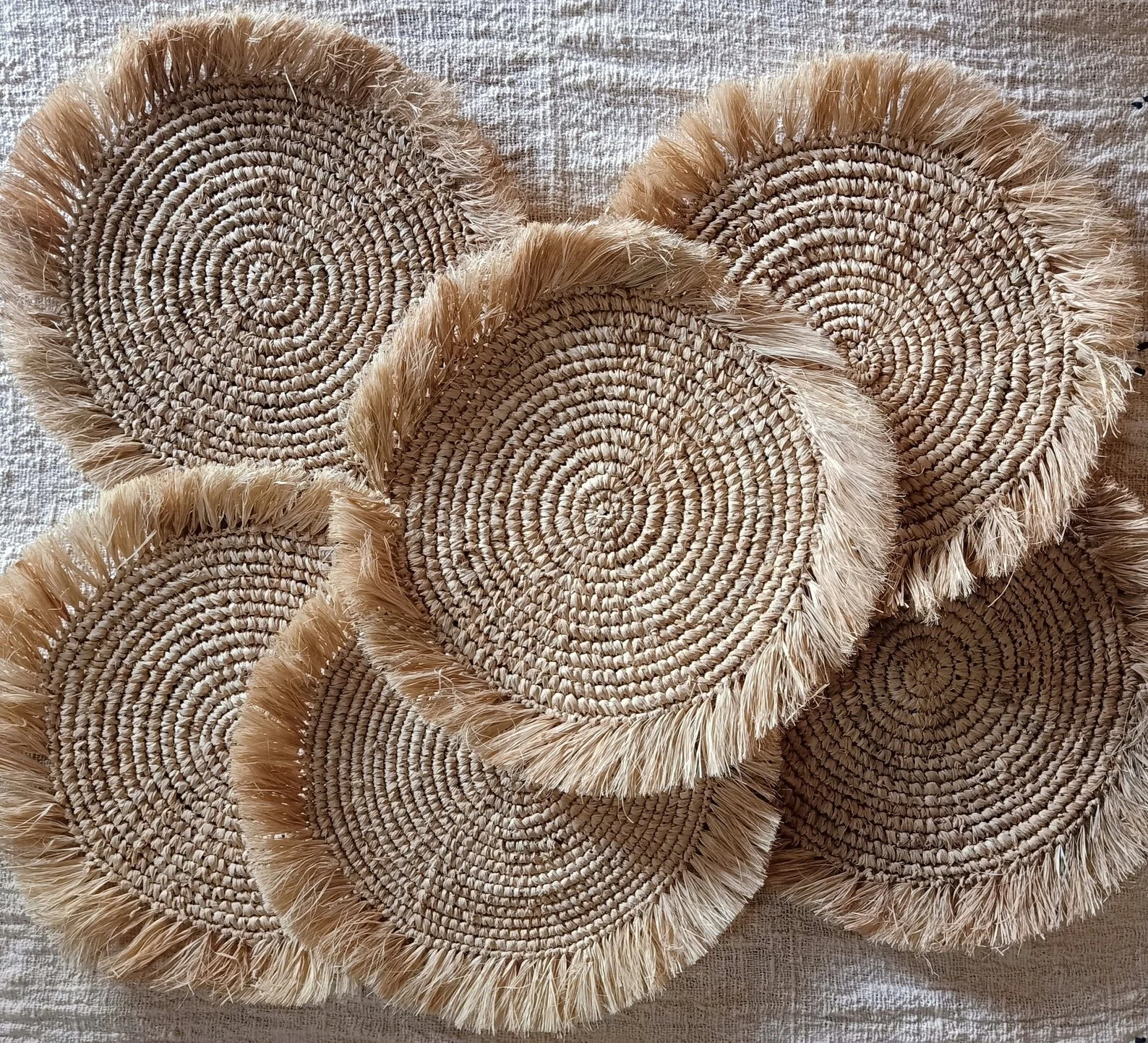 Fringe Chargers/placemats