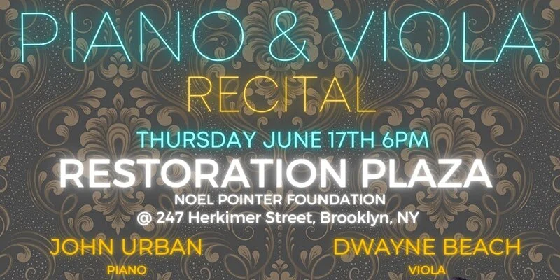 Piano and Viola Recital: Major works for Viola & Piano