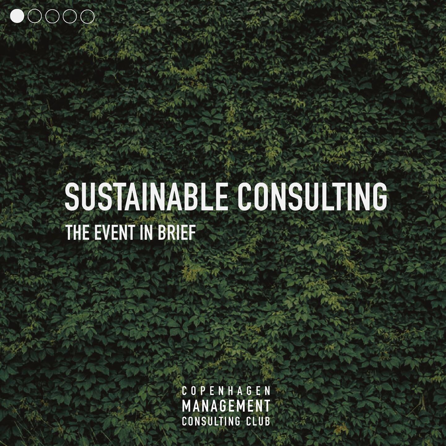 Sign up now for our next event on sustainable consulting 🌱
