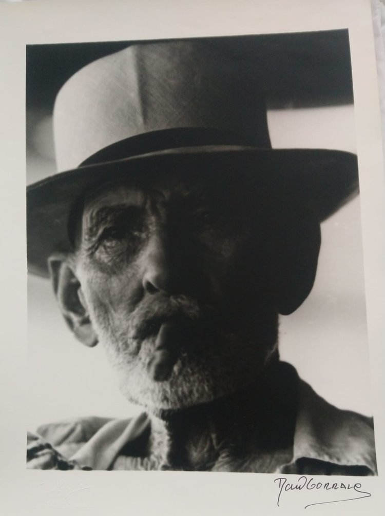  Raul Corrales   Old Man of the Sea, Havana   Gelatin silver, 11 x 14”   Signed  