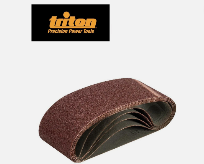 TRITON - 60G Sanding Belts (75mm x 457mm - Pack of 5) - 525201