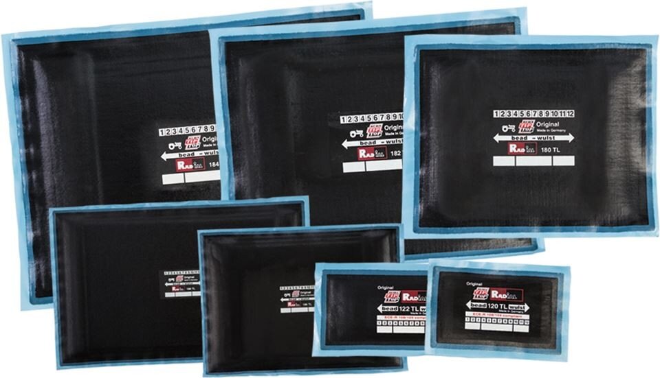 Boîte De 100 Patchs TIP-TOP Pour Réparation Pneu à Plat - Modèle Rouge F1