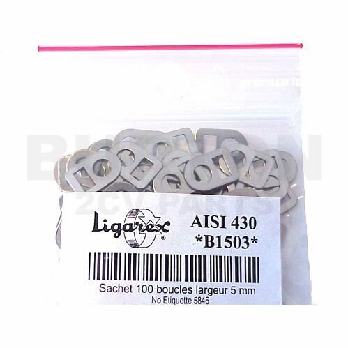 Ligarex - boucles pour colliers Ligarex 5mm (100 pièces)