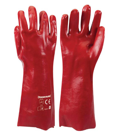 Silverline Red PVC Gauntlets - 868551  *CLEARANCE*
