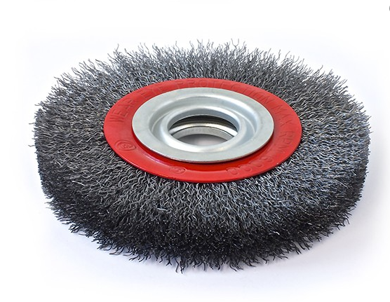 ABRACS Crimped Bench Grinder Wire Brush, 200 x 25 x 32mm Bore - WB50 ( 1 Pack )