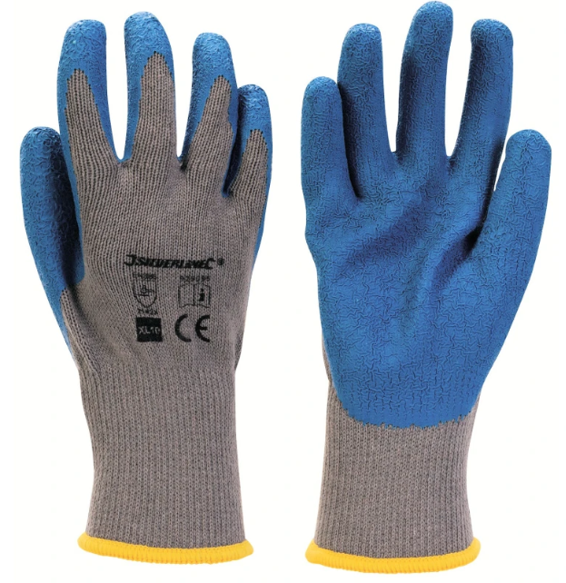Silverline Latex Coated Builders Gloves – Size XL (10) - 929095