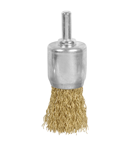 Wire End Brush 24mm Crimped Brass - ( 1 Piece )