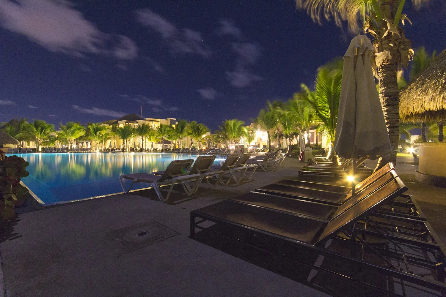 Punta Cana Pool at Night