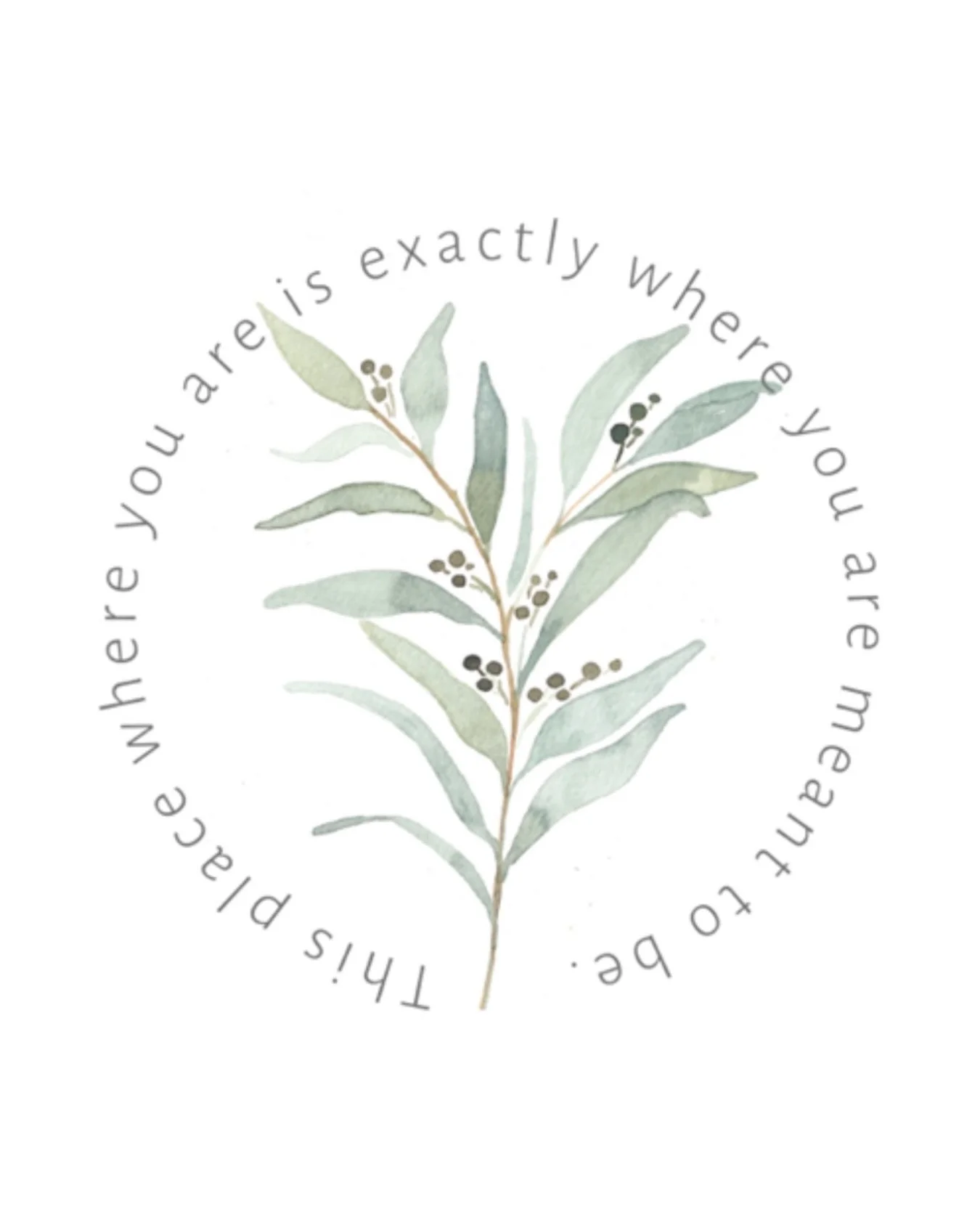 Lots of talk about resolutions today. 
Be smaller. 
Be better. 
Achieve more. 
You&rsquo;re behind, speed up. 

If you need a message that you are exactly where you need to be (because you are) here it is. 

It&rsquo;s a New Year, yes, but you don&rs