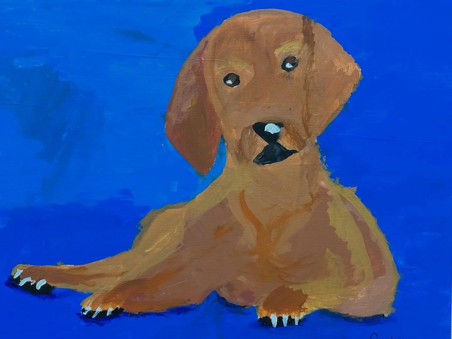 Another selection of acrylic paintings by our third and fourth graders. #matheiaschool #acrylicpaintings #kidsart #arteveryday #seattle #smallprivateschool