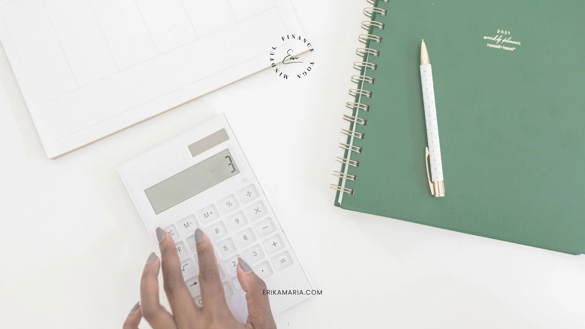 Financial planning tools representing awareness, organization, and financial foundations