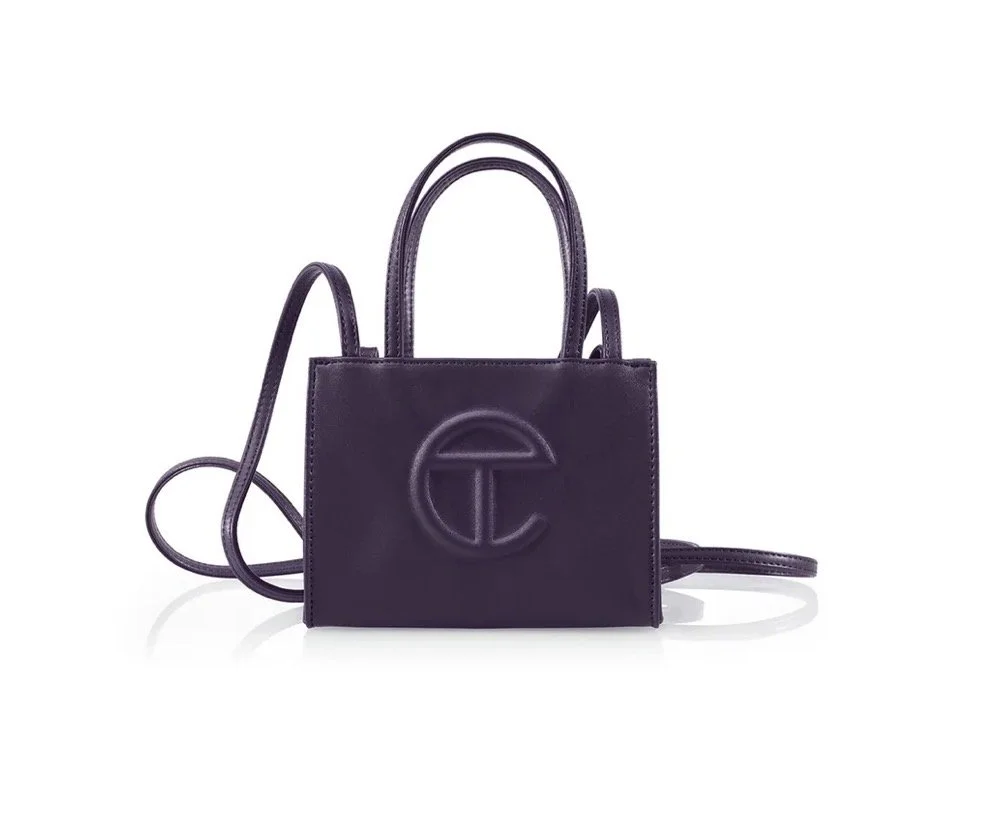 Telfar Small Shopping Bag in Eggplant