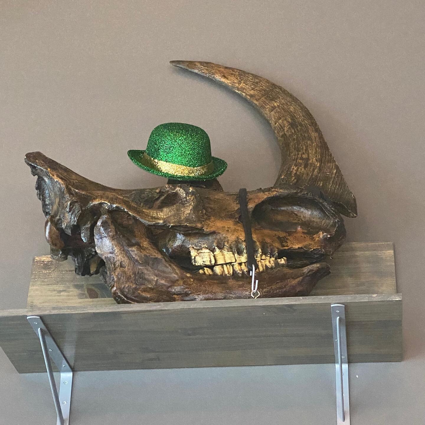 ☘️Our Wooly Rhinoceros is ready to greet you! Happy St. Patrick&rsquo;s Day ☘️