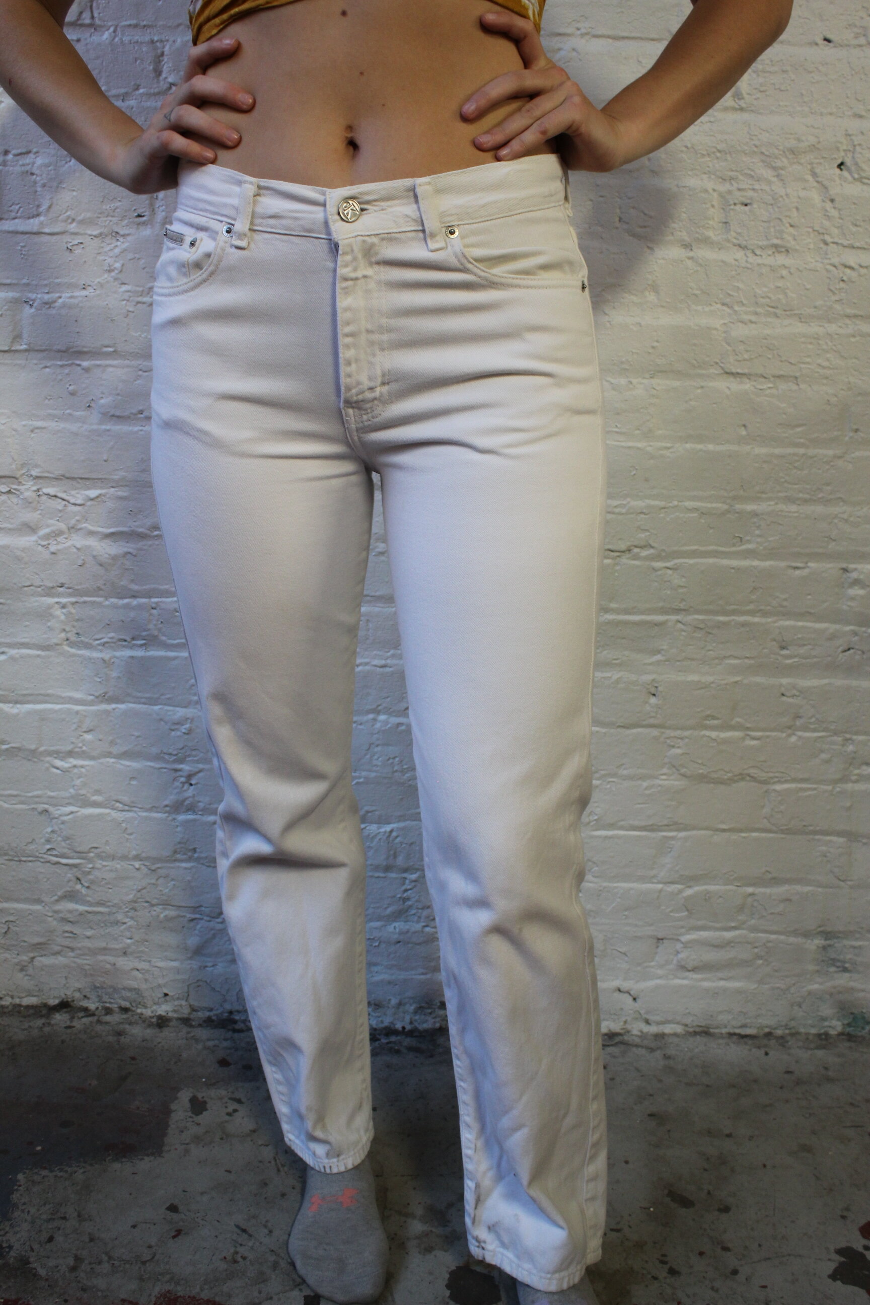 1990's Calvin Klein White Jeans 