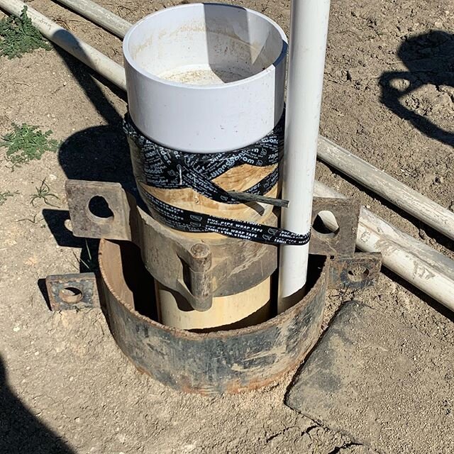 Finished up this project. Pictures are from start to finish from new well, pad, submersible pump, pipelines to tie new well into old well and backboard with a soft start. #gouldspumps #danfossdrives
