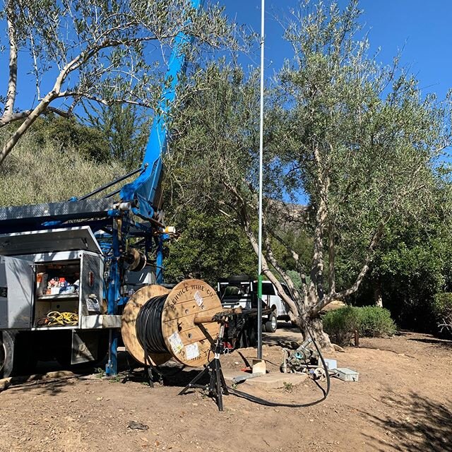 Installing an 800&rsquo; submersible pump for landscaping to save money on Montecito district water. This is the second submersible pump we have installed on this property for an awesome client. #gouldspumps #pentairwater #plumbing