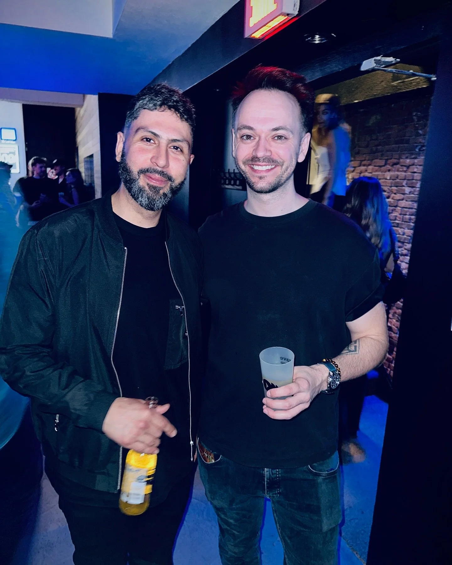 When you&rsquo;re both here to ruin each other&rsquo;s lives but also celebrate the @octavemusicagency one year anniversary. 💪 

📷. @yas.najib 

@lunr_x