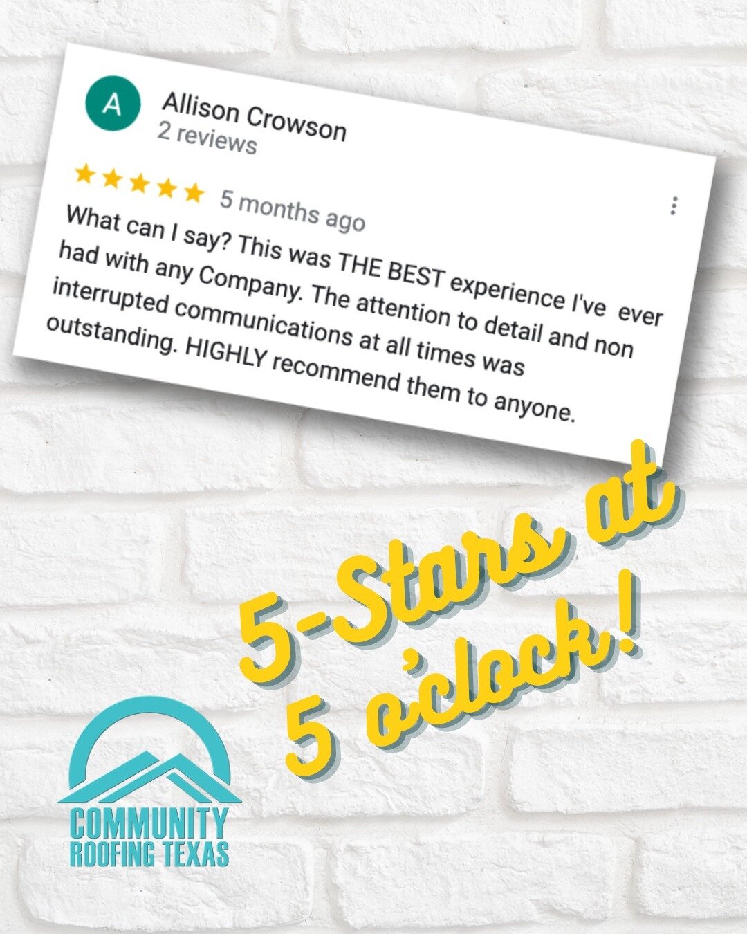 5 Stars at 5:00 o'clock! ⭐️⭐️⭐️⭐️⭐️
.
.
.
.
.
.
.
.
.
#houston #katytx #memorialhouston #cypresstx #thewoodlandstx #springtx #conroetx #humbletx #springbranch #sugarlandtx
#sbisd #conroeisd #cfisd #fbisd #houstonmom #sugarlandmom #homeowner #homeowne