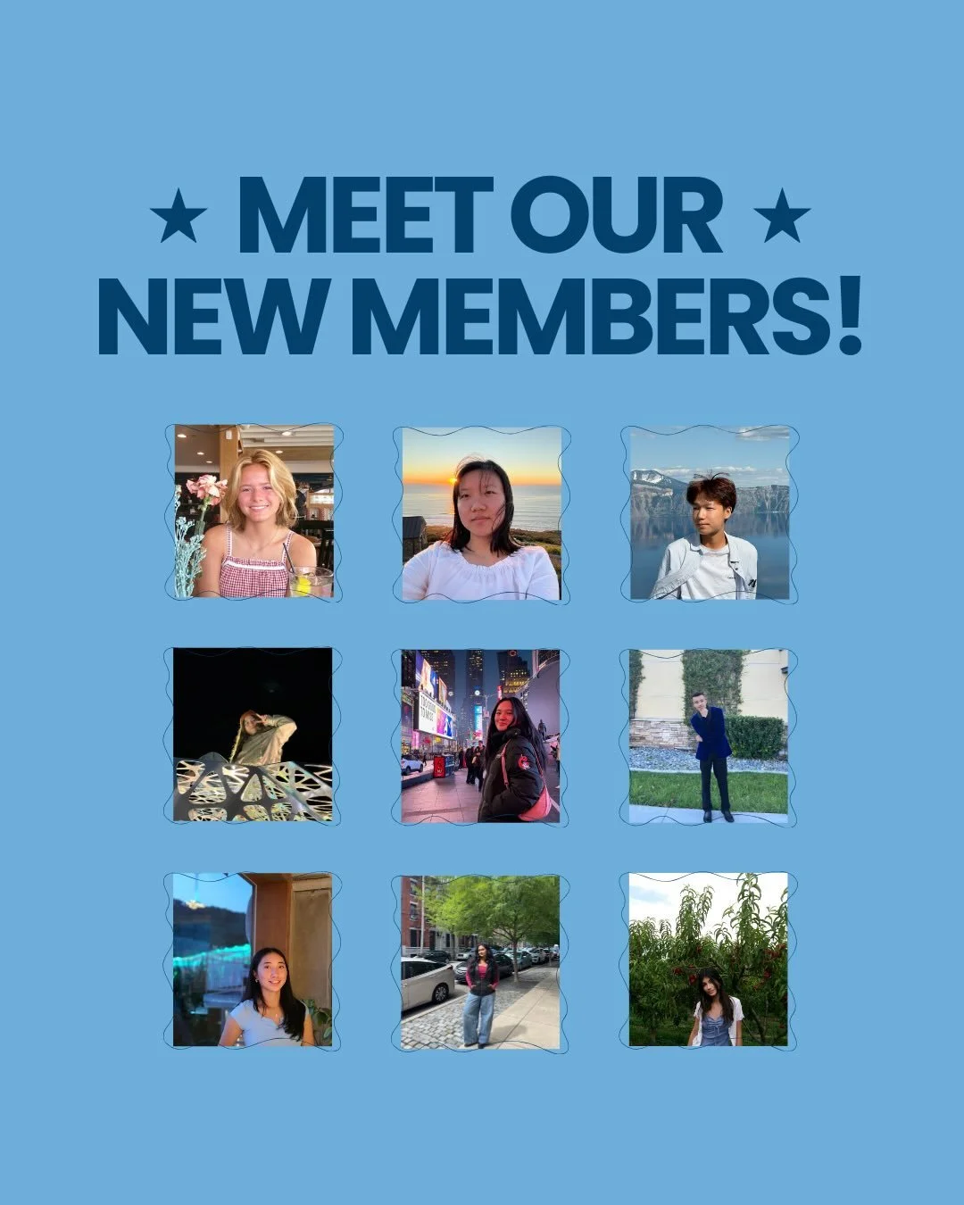 Introducing our new members! 😊🌟
