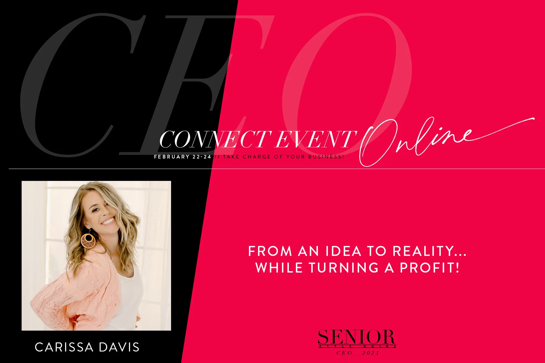 April 2021 -  CEO Presentation Carissa Davis...From An Idea To Reality While Turning A Profit