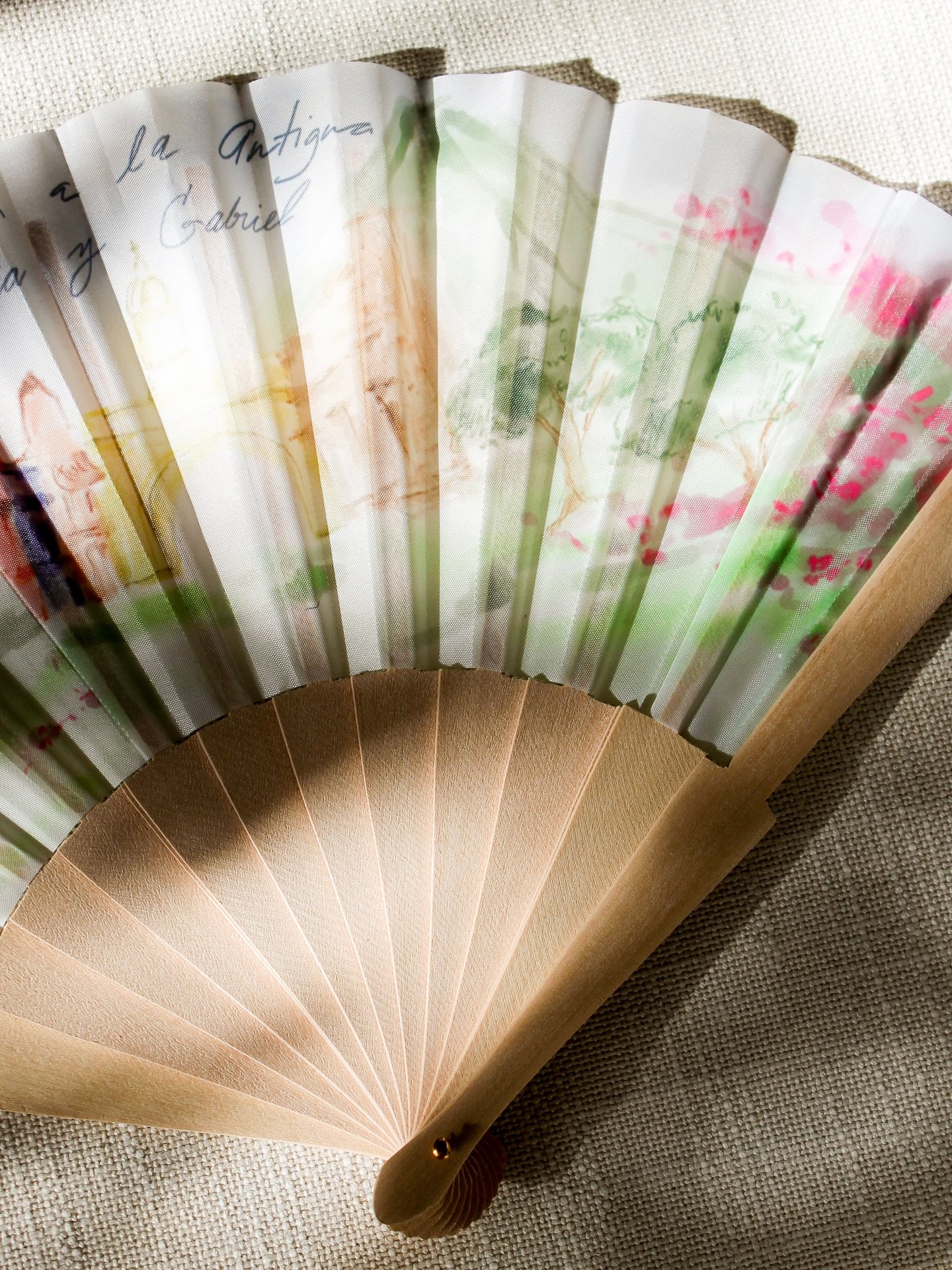 Big fans of these🪭. Our custom fans are perfect for outdoor ceremonies, welcome parties, or welcome gift ❤️&zwj;🔥 a very artsy way to stay easy breezy under the sun 🌞

Loved? Place your order by following the link in bio 💬

#customfans #weddingst