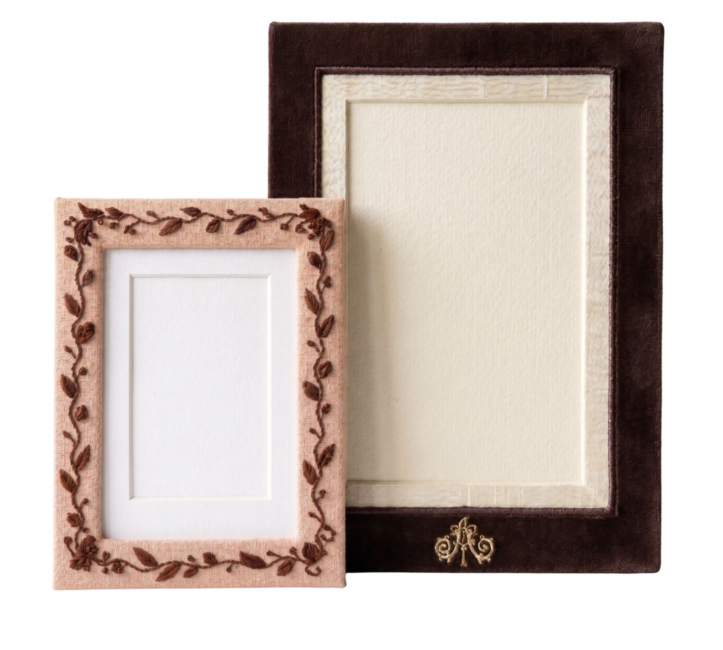Hand-Embroidered Photo Frame