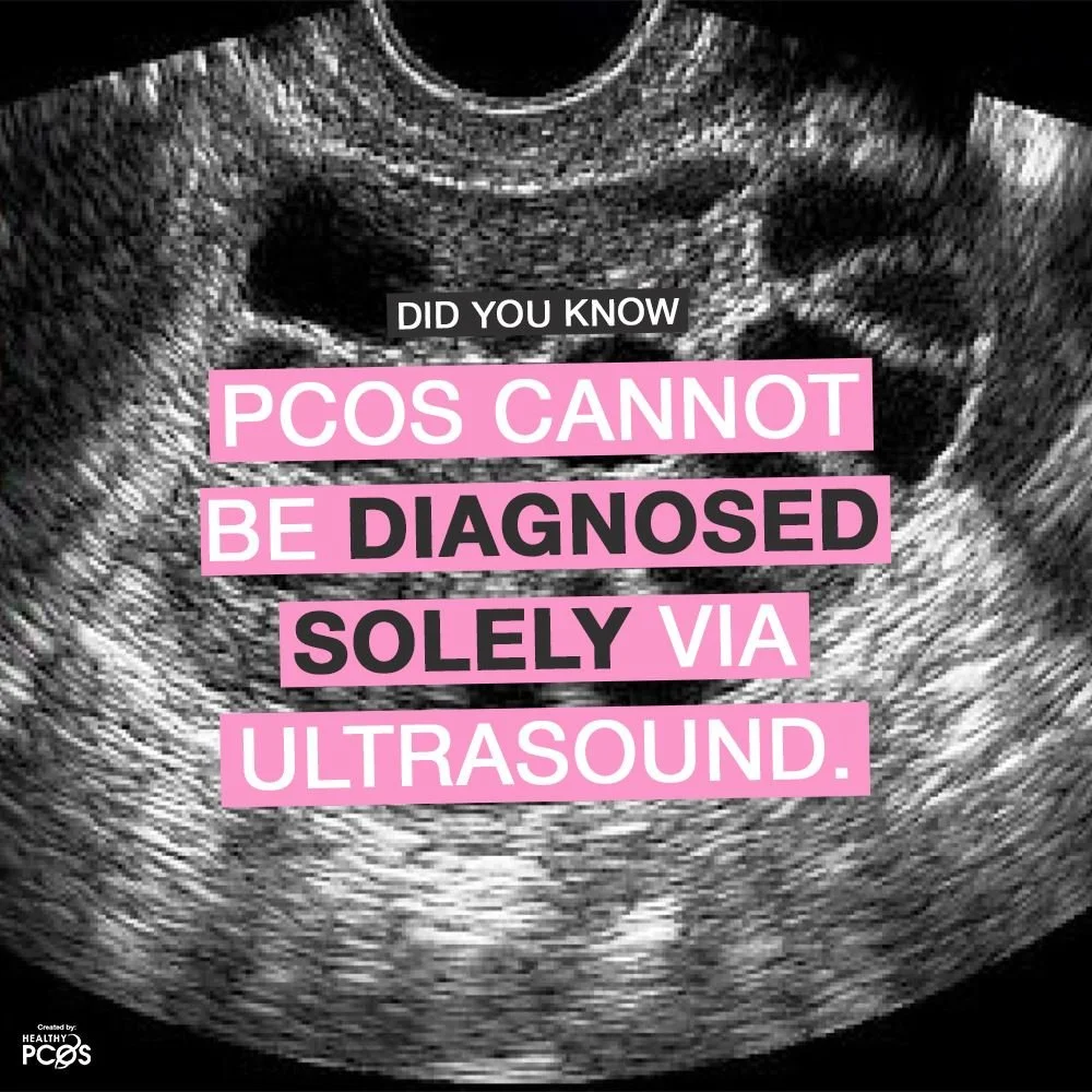 PCOS cannot be acurately diagnosed via ultrasound