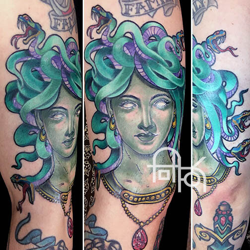Art Nouveau Medusa Tattoo