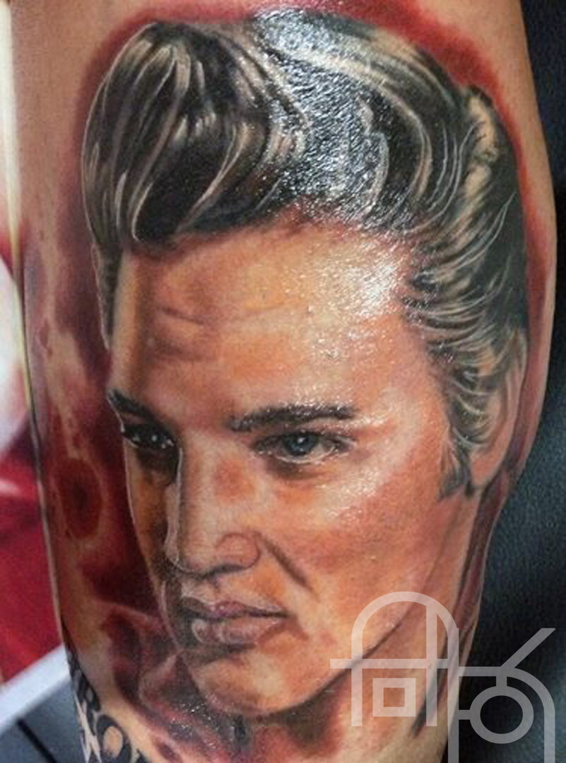 Elvis Presley Portrait Tattoo