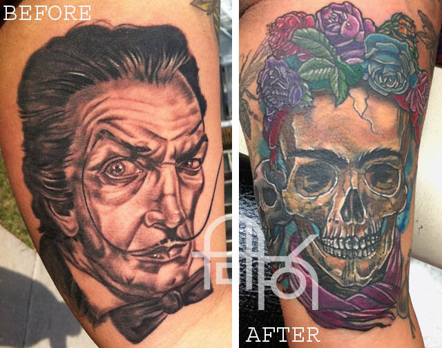 Frida Kahlo Tattoo Coverup