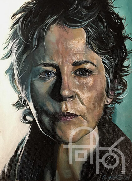 Walking Dead Carol Peletier Painting