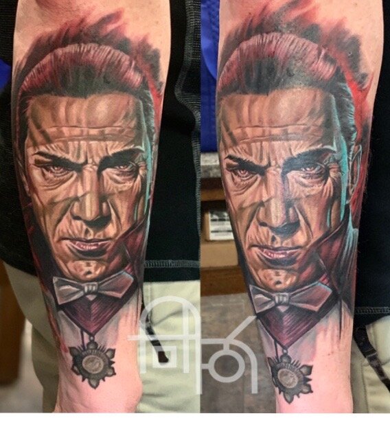 Bela Lugosi Dracula Portrait Tattoo
