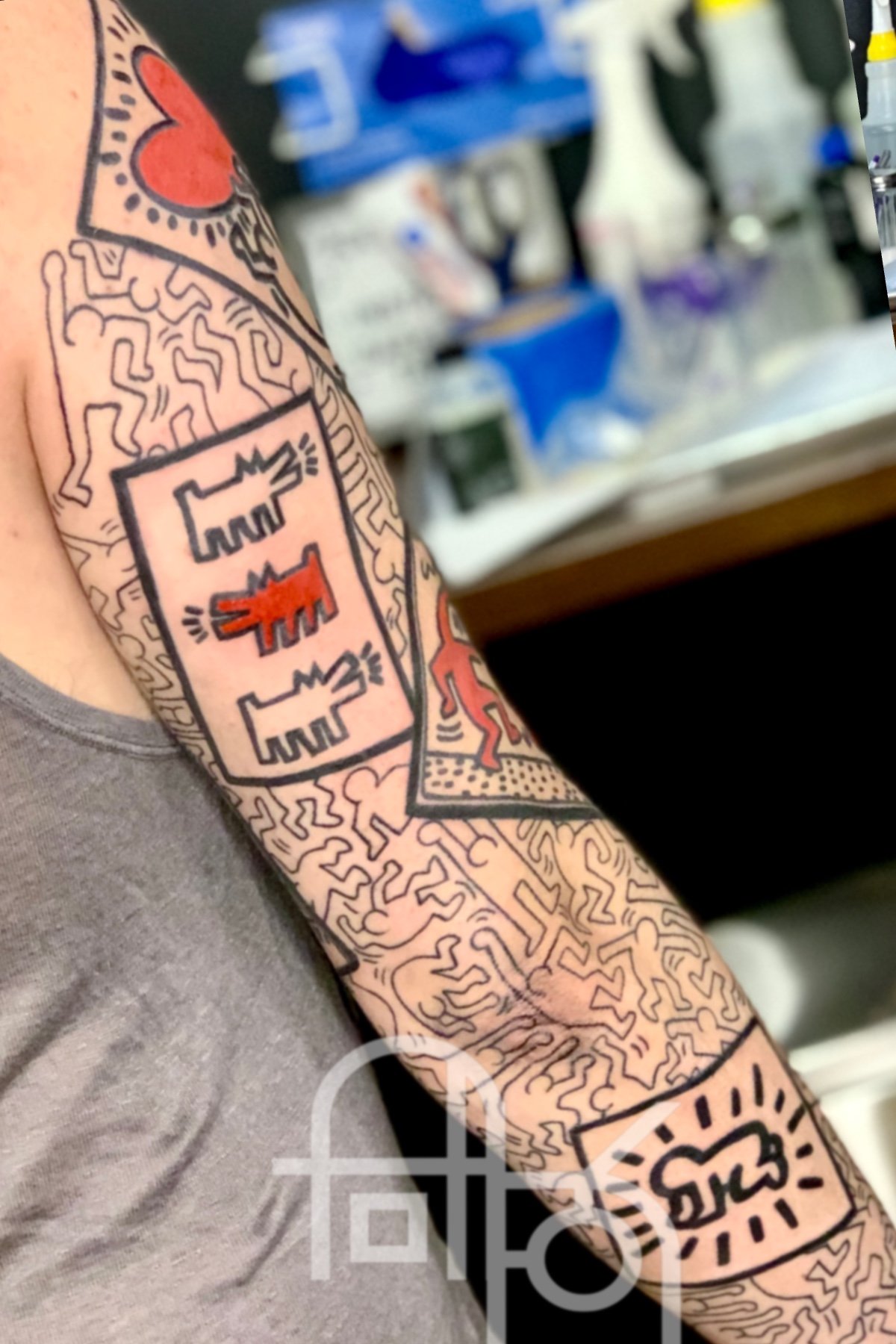 Keith Haring tattoo