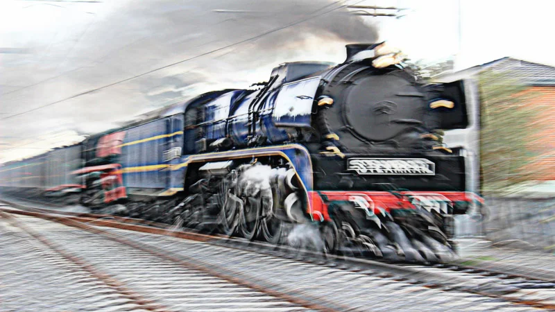 DIGITAL - Set Subject (Balls) - Commended - Power Dave_Snow Train approaching Oakleigh