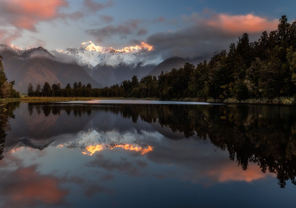 PROJECTED  -  Open: Highly Commended  - Karen Morley,  Lake Matheson sunset