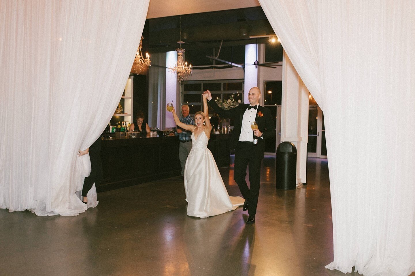 ✨A jaw-dropping grand entrance for the beautiful newlyweds✨⁠
⁠
Discover the possibilities of your event at our venue when you schedule a tour with one of our Expert Event Managers today.✨⁠
⁠
Photographer | @brookeconferphoto