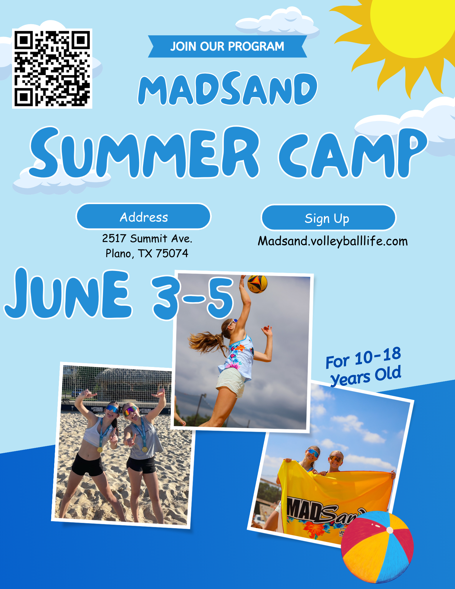 Camps & Clinics — MADSAND Volleyball