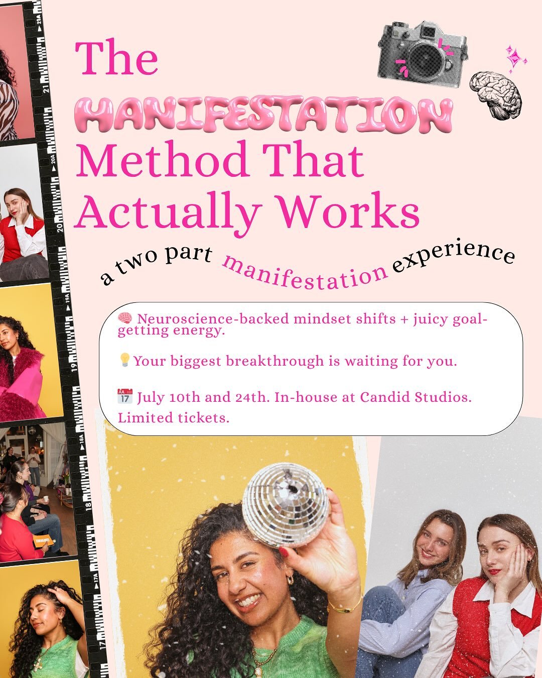 ✨ ANNOUNCEMENT TIME ✨*

Manifestation &mdash; but make it retro, science-backed, and ridiculously fun 💫

I&rsquo;m SO excited to be teaming up with the amazing @candidstudios_ (who you know I stan hard🫶), for a 2-part event series this July that&rs