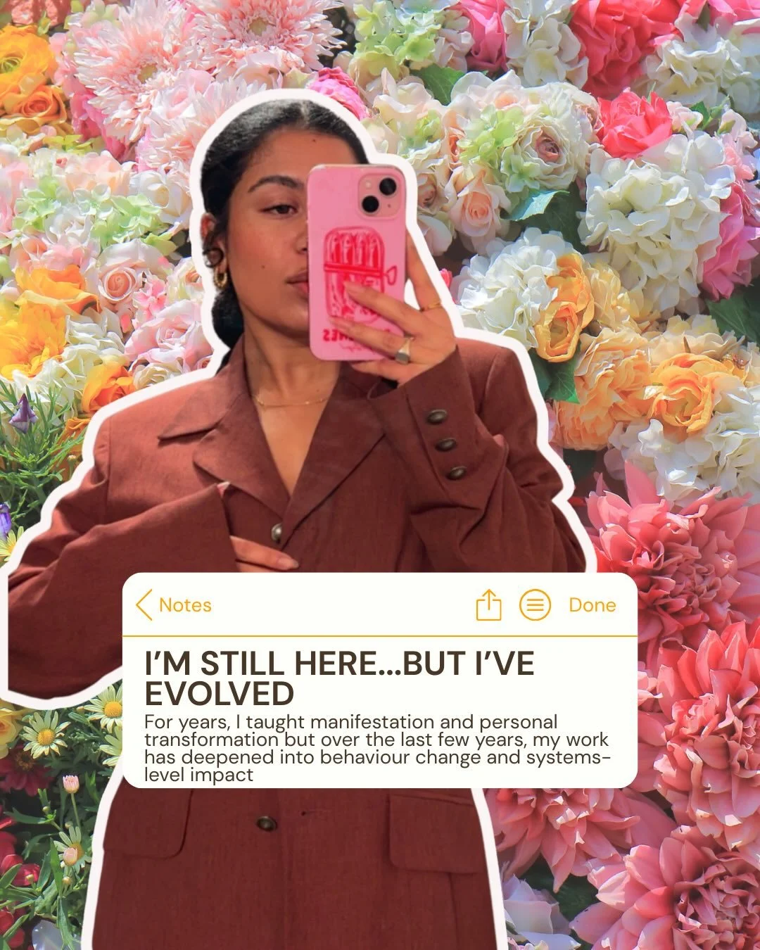 I&rsquo;m still here. I&rsquo;ve just evolved 💭 

For years, I taught manifestation and personal transformation ✨ 

And I still believe deeply in identity work, belief shifts and intentional change 🧠 

But over the last few years, something has dee