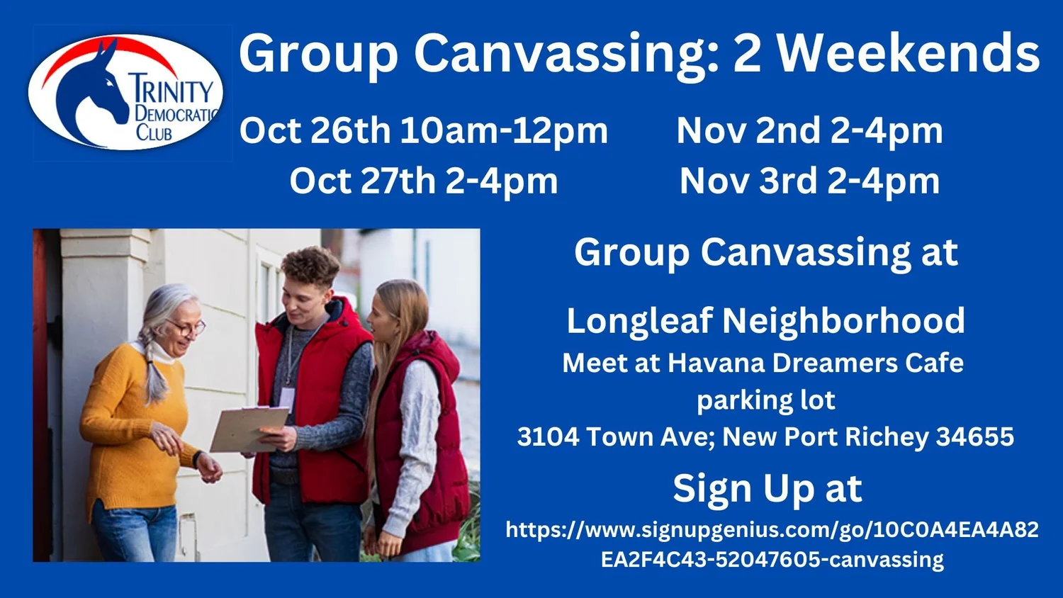 Group Canvassing — Trinity Democratic Club
