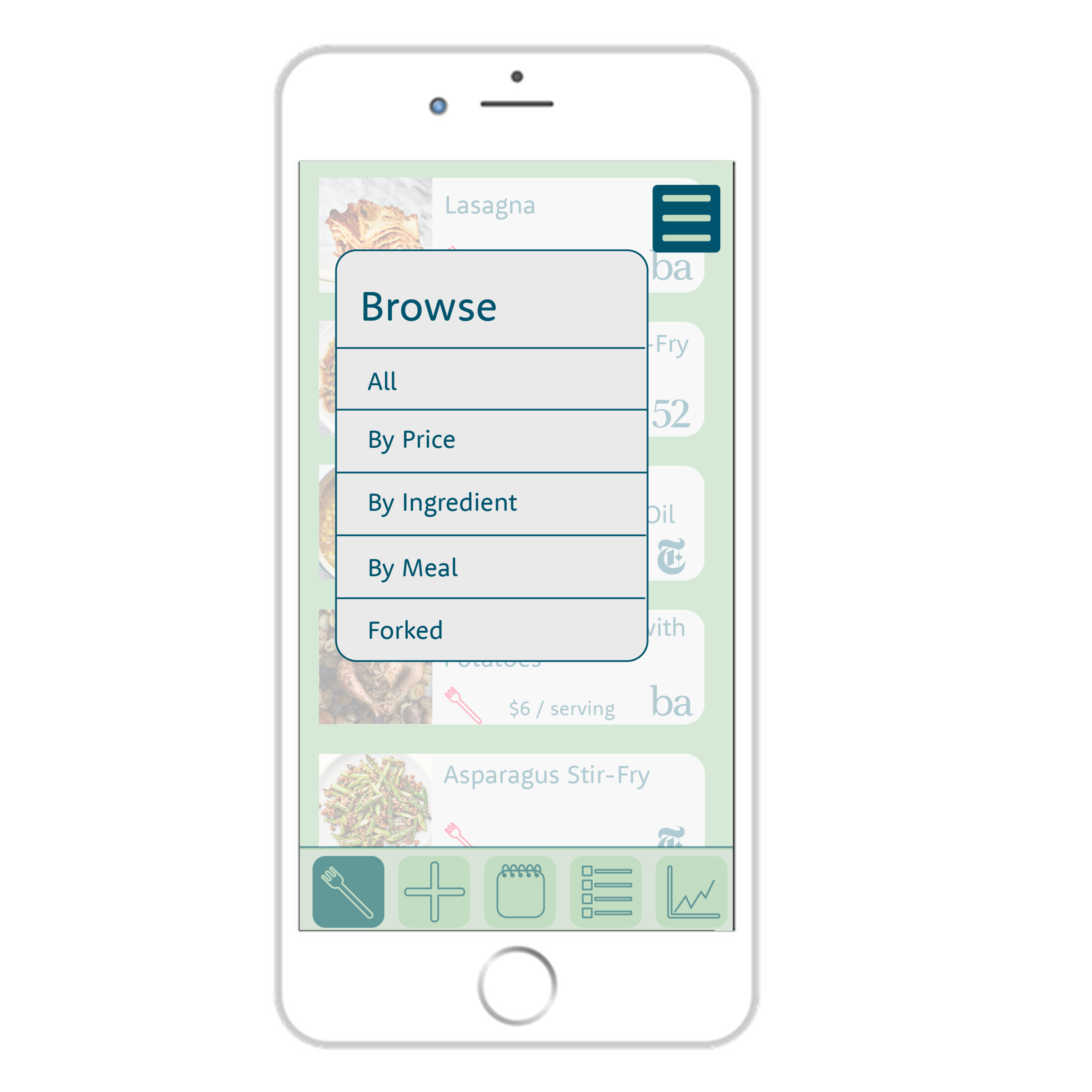 Browse menu