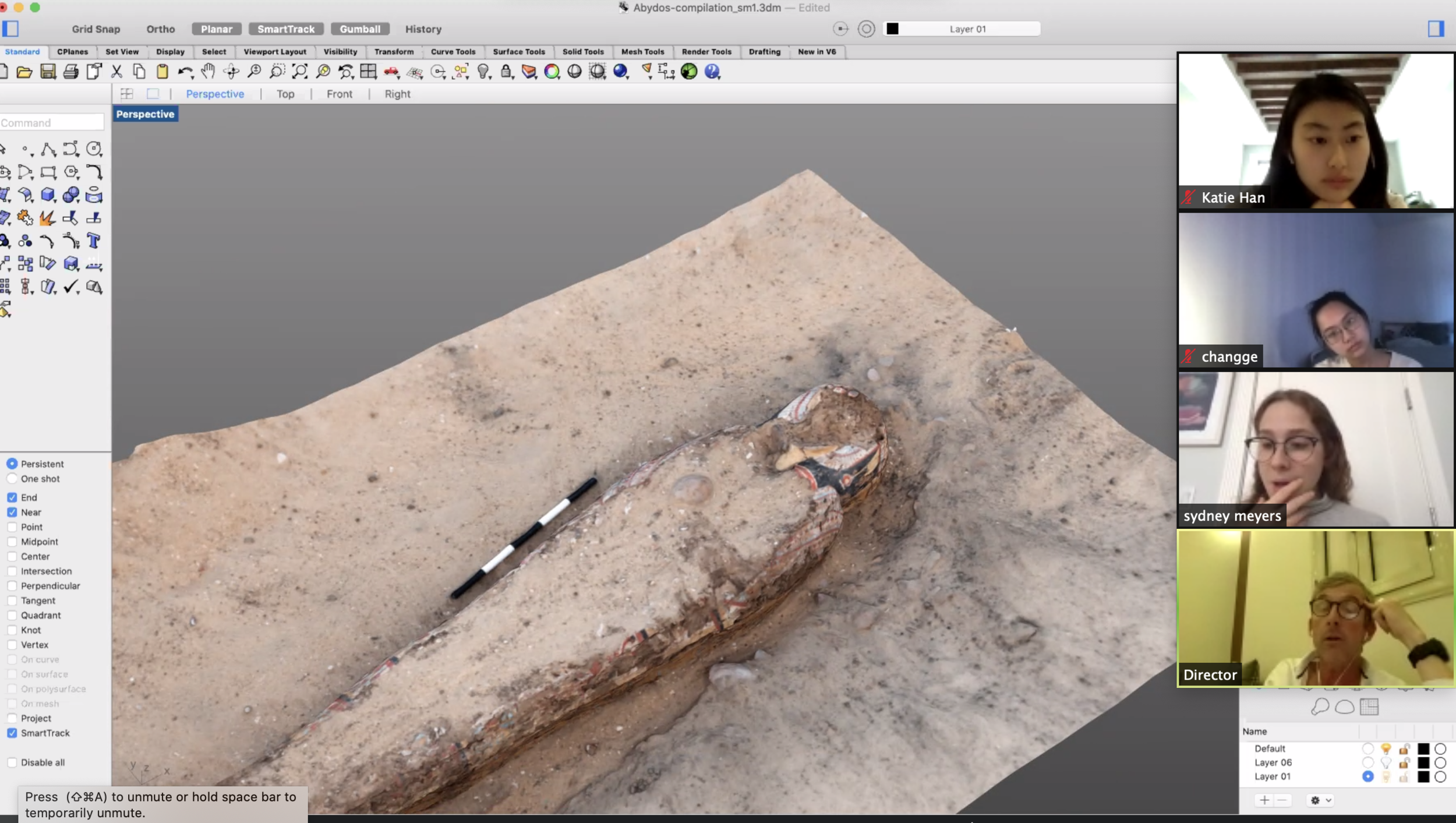Meeting with Matthew to review artifacts