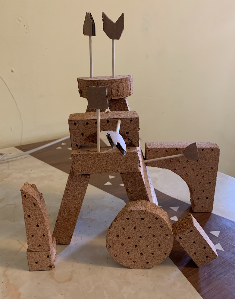 make miniatures out of cork