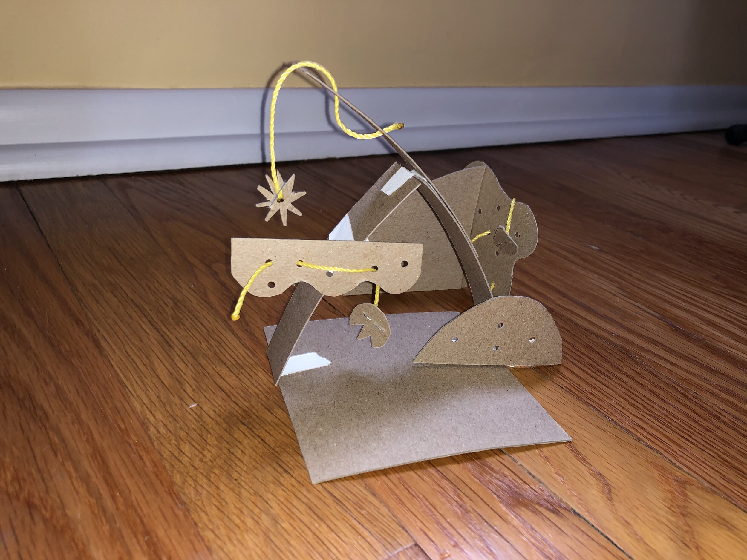 make miniature with cardboard and send out by mail to be play tested