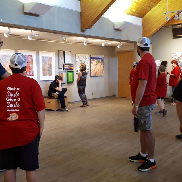 Giving a tour of our show to the wonderful folks that are a part of Events for Life! #thornburyontario  #townofbluemountains # eventsforlifethornbury