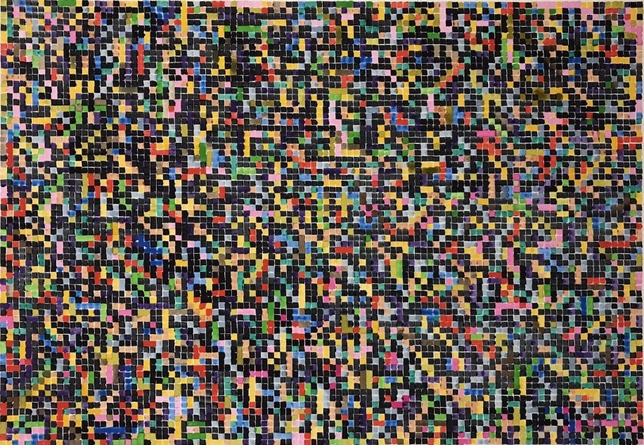 Random colours & Black : 2020 : Watercolour and pencil on paper : 66 x 45.5cm