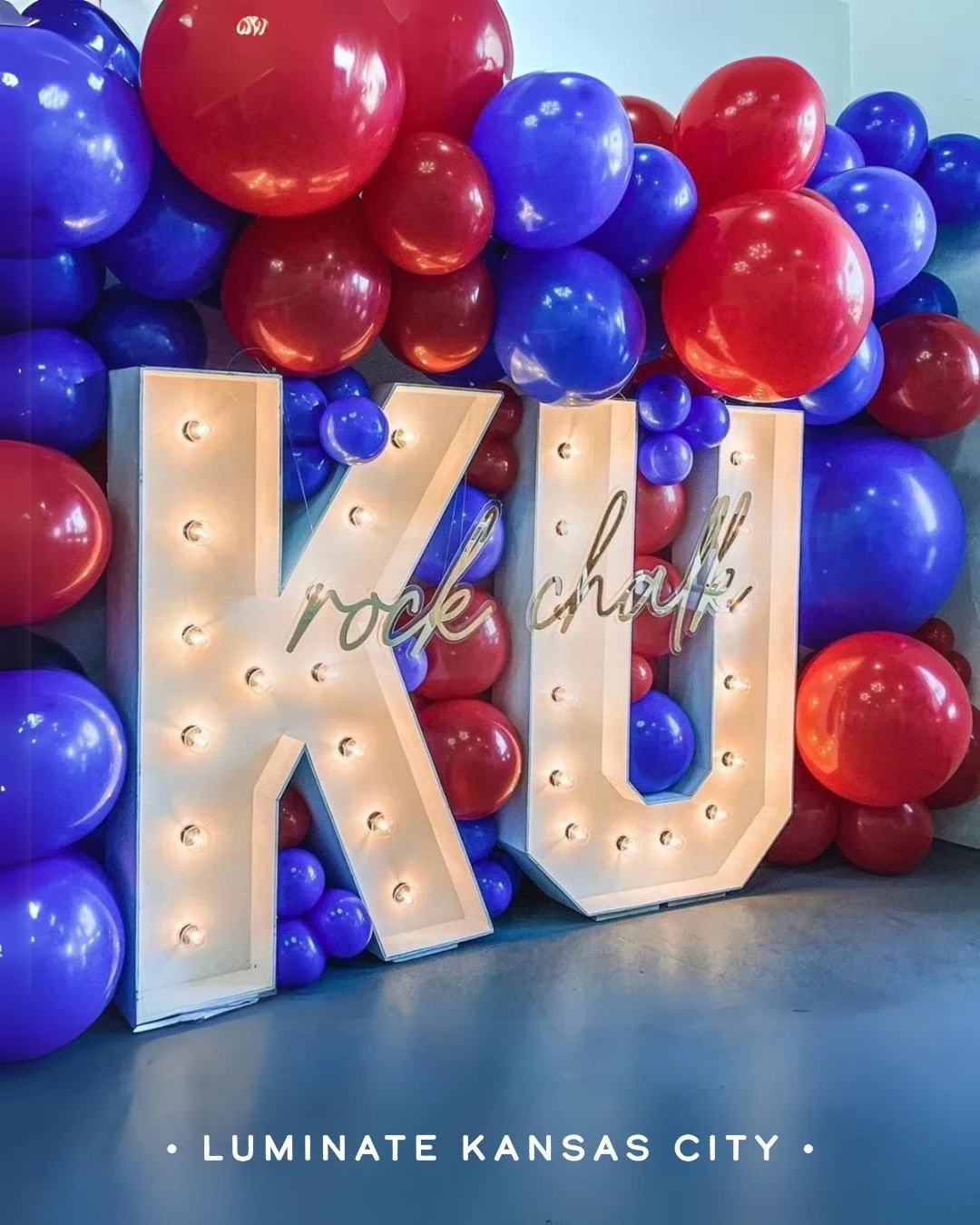 We loved doing this installation for KU! Rock Chalk! 

Luminate KC
KC Vendor
KU