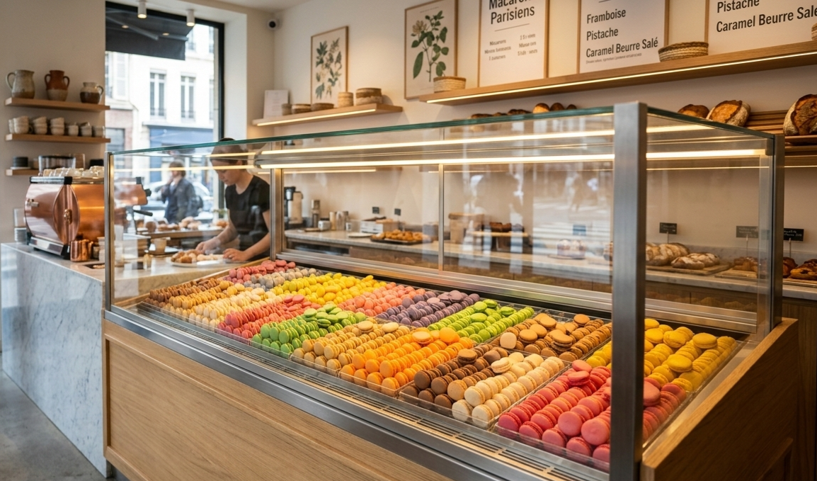 Depositing French Macarons