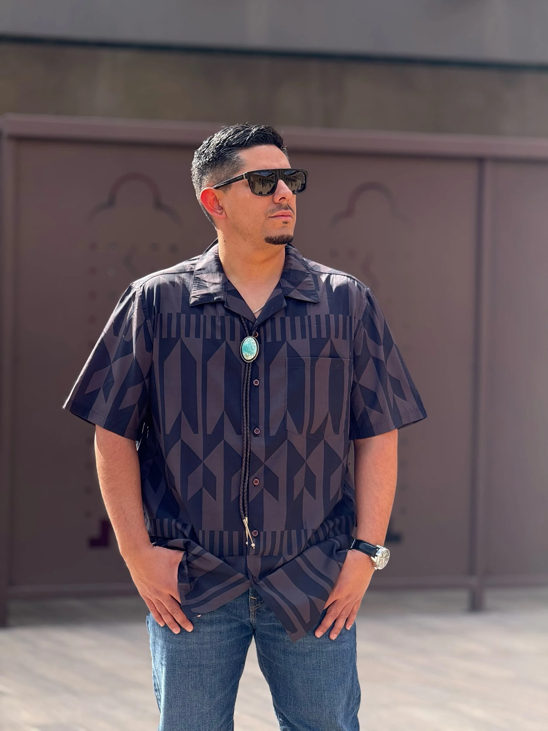 "Dark Sunrise" Camp Shirt